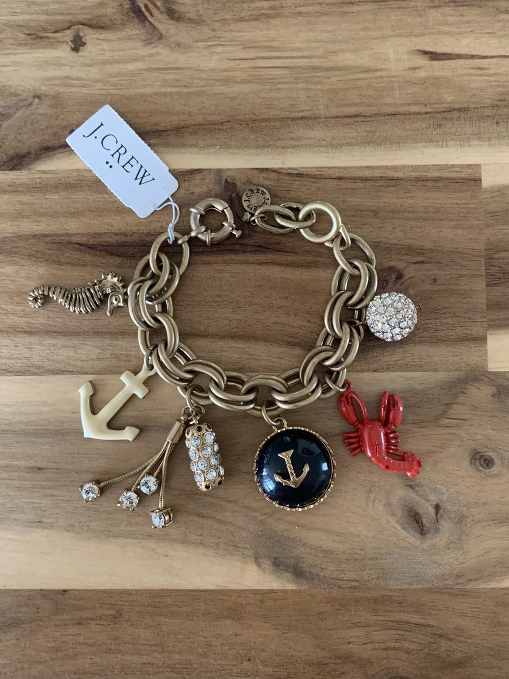 Rare Jcrew J crew nautical charms sea life vintage Bracelet NWT